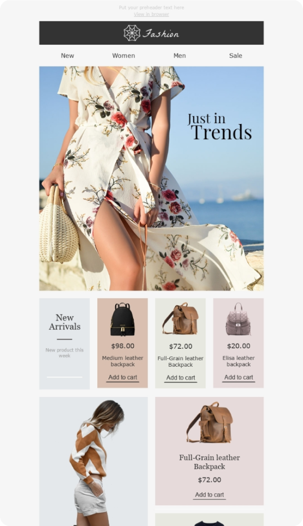 Promo Email Template for Fashion industry